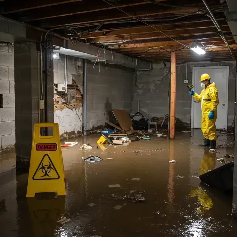 Flooded Basement Electrical Hazard in Nellis Air Force Base, NV Property